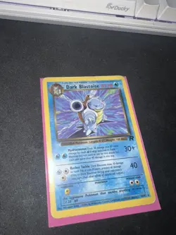 Dark Blastoise 20/82 1st Edition Team Rocket Rare NON-HOLO Pokemon Card WOTC - Image 3