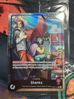 One Piece | Shanks OP09-001 | PSA Exclusive Promo Card | SEALED! - Image 2