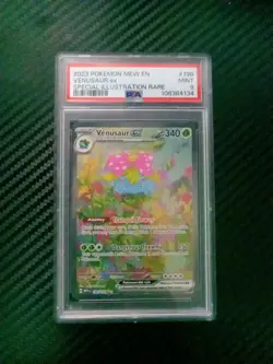Venusaur EX 151 Pokemon Card 198/165 Special Illustration Rare PSA 9 Mint SIR NM - Image 1