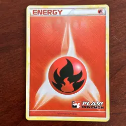 Fire Energy Holo 2010 Play! Pokemon Promo Pokemon Card - Image 1