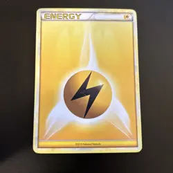 Lightning Energy 2010 Basic Energy HeartGold SoulSilver Pokemon TCG Card MP - Image 1