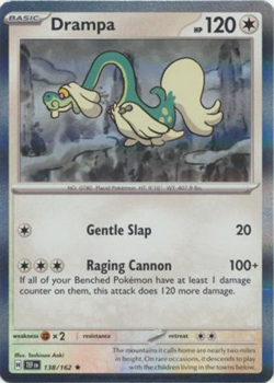 Drampa - 138/162 - Holo Rare Temporal Forces Pokemon Card - NM/M! - Image 1