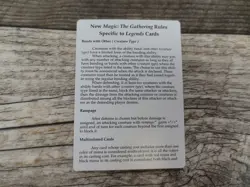 Magic The Gathering MTG Legends 1994 Rules Cards x49 Light Play Excellent Cond - Image 3
