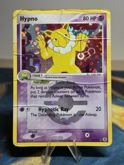 Hypno 25/112 Ex FireRed & LeafGreen Reverse Holo Rare Pokemon Card DMG - Image 1