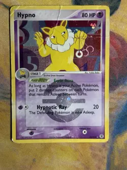 Hypno 25/112 Ex FireRed & LeafGreen Reverse Holo Rare Pokemon Card DMG - Image 2