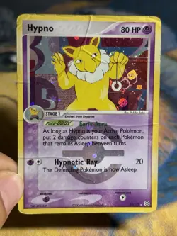 Hypno 25/112 Ex FireRed & LeafGreen Reverse Holo Rare Pokemon Card DMG - Image 3