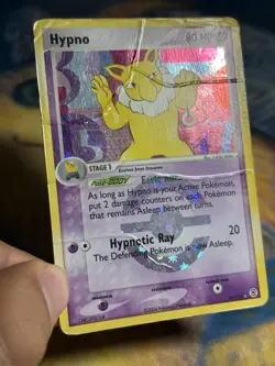 Hypno 25/112 Ex FireRed & LeafGreen Reverse Holo Rare Pokemon Card DMG - Image 4