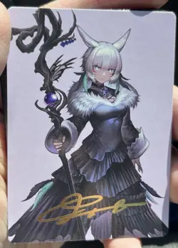 MTG: Final Fantasy Art Series Y'shtola (53) GOLD-STAMPED SIGNATURE Card - Image 1