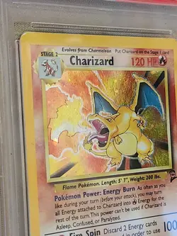 2000 Pokemon Games #4 CHARIZARD HOLO-EX- 4/130 Base II PSA 5 - Image 5