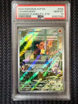 Charmander 44 Pokemon Center PSA 10 PC stamped 2023 ETB promo charmander low pop - Image 1