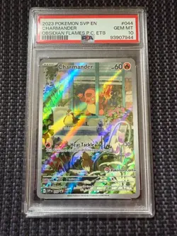 Charmander 44 Pokemon Center PSA 10 PC stamped 2023 ETB promo charmander low pop - Image 2