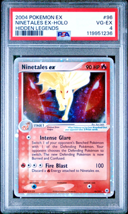 PSA 4 2004 Pokemon EX Hidden Legends Ninetales EX Holo Foil 96/101 - Image 1