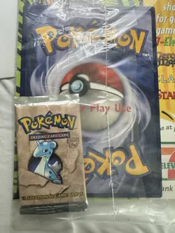 VINTAGE 2000 "TOP DECK" POKEMON MAGAZINE WITH Fossil Set BOOSTER PACK Lapras - Image 5