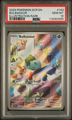 BULBASAUR #143 PSA 10 • 2024 SV Stellar Crown POKEMON • FAST SHIP! - Image 1