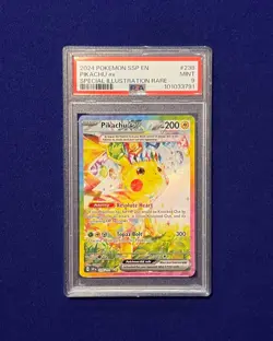 PSA 9 Pikachu ex #238 Surging Sparks 2024 Pokemon MINT - Image 1