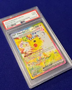 PSA 9 Pikachu ex #238 Surging Sparks 2024 Pokemon MINT - Image 2