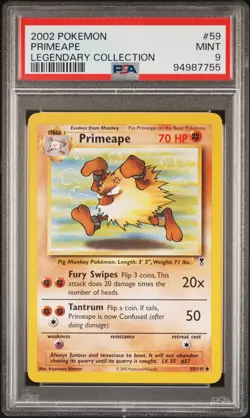 2002 POKEMON LEGENDARY COLLECTION #59 PRIMEAPE PSA 9 - Image 1