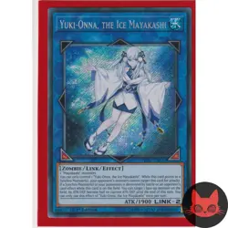 Yugioh Yuki-Onna, the Ice Mayakashi HISU-EN037 Secret Rare 1st Edition NM - Image 1