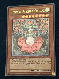 Tytannial Princess Of Camellias Misprint Double Foil Stamp Ulti 1st Csoc Yugioh - Image 3