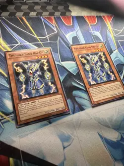 x2 Thunder King Rai-Oh RYMP-EN074 Ra Yellow Mega Pack 1st Ed - LP - Image 2
