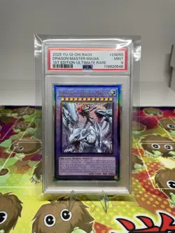 Yu-Gi-Oh! TCG Dragon Master Magia Prismatic Ultimate Rare Card RA04-EN055 PSA 9 - Image 2