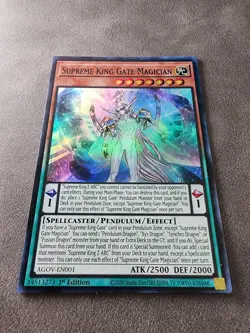 Yu-Gi-Oh! Supreme King Gate Magician - AGOV-EN001 - Super Rare - 1st Ed NM - Image 1