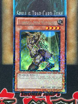 Yugioh Elemental Hero Woodsman DT04-EN058 Duel Terminal Rare LP - Image 1