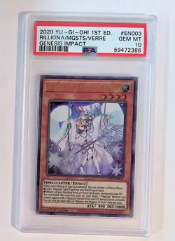 yugioh Rilliona, The Magistus Of Verre - GEIM-EN003 - Ultra Rare - 1st Ed PSA 10 - Image 1