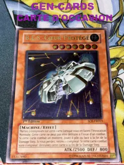 CARTE Yu Gi Oh B.E.S. COEUR PROTEGE SOI-FR013 1ere edition ULTIMATE POO - Image 1