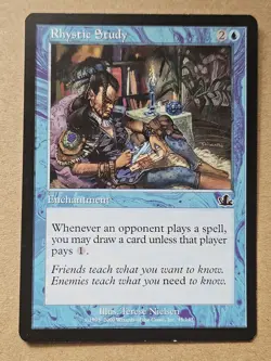 Magic the Gathering MTG Rhystic Study Prophecy Regular - Image 1