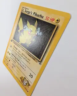1st Edition Lt. Surge’s Pikachu 81/132 Gym Heroes NM+ Mint Pokemon card - Image 2