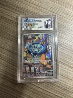 Pokemon TCG Stellar Crown Squirtle Card 148/142 Ace Grade Gem Mint 10 - Image 1