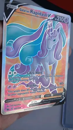 Galarian Rapidash V 167/198 - Full Art - Chilling Reign - Pokemon Card - Image 2