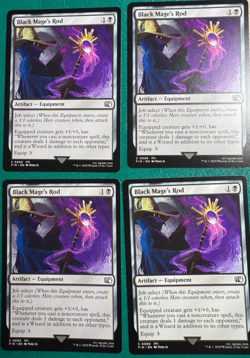 Magic the Gathering MTG Black Mage's Rod x4 Cards NM/M Final Fantasy - Image 1