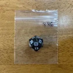 🛸 MTG Phyrexia All Will be One 20-sided Spindown Life Counter die dice Blue 886 - Image 1