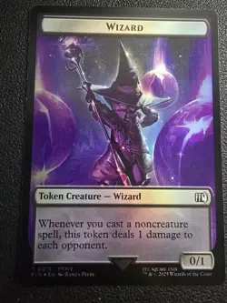 MTG Hero (0004) Wizard (0015) Double-Sided Token Final Fantasy Foil - Image 2