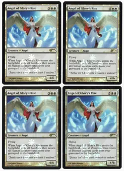 Angel of Glory's Rise x4 4x Misc. Promos PLAYSET FOIL White Creature MTG NM AZ2 - Image 1