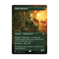 WOTC MtG Double Masters Noble Hierarch (Borderless) (R) NM - Image 1