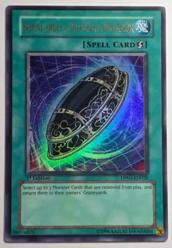 Yugioh Burial from a Different Dimension DP03-EN026 Ultra Rare 1st Edition - Image 1