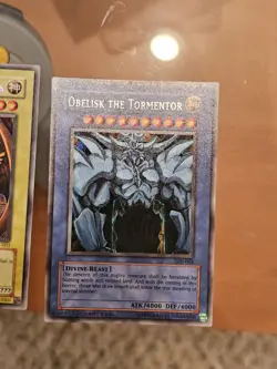 Yugioh Egyptian God Card Set GBI-001 002 003 Secret Rare VLP Slifer Obelisk Ra - Image 1