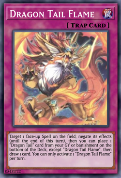 Yugioh Dracotail Flame JUSH-EN011 1st Edition Rare NM Presale - Image 1