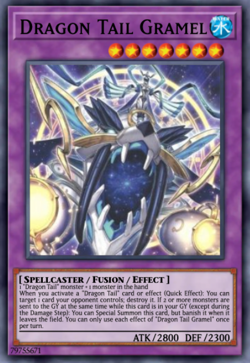 Yugioh Dracotail Gramel JUSH-EN007 1st Edition Rare NM Presale - Image 1