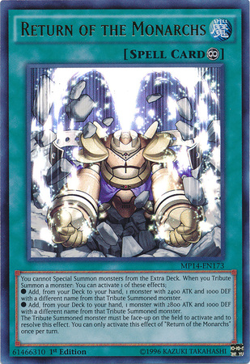 Return of the Monarchs MP14-EN173 - Ultra Rare - Near Mint 1st Edition YuGiOh! T - Image 1