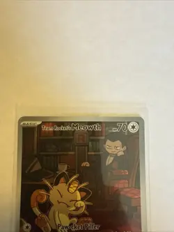 Team Rockets Meowth Destined Rivals Illustration, Rare Near Mint Card 203/182 - Image 4