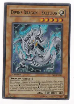 Yugioh! LP Divine Dragon - Excelion - SOI-EN033 - Super Rare - 1st Edition Light - Image 1