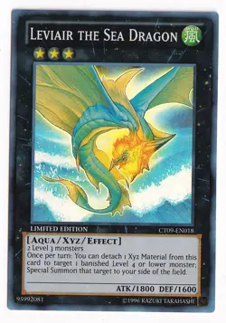 Yugioh! LP Leviair the Sea Dragon - CT09-EN018 - Super Rare - Limited Edition Li - Image 1