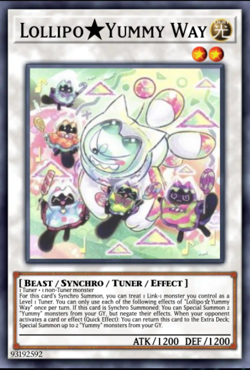 Yugioh Lollipo Yummy Way JUSH-EN021 1st Edition Rare NM Presale - Image 1