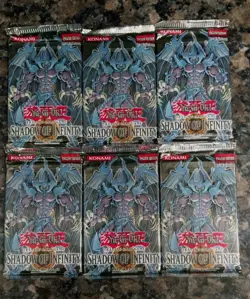 Yugioh Sealed 1st Edition Shadow of Infinity Booster Packs Lot (6 Packs) - Image 1