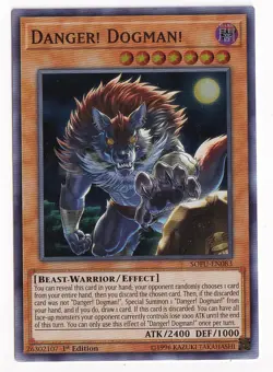 Yugioh - Danger! Dogman! (Super Rare) (1st Edition) - SOFU-EN083 - Image 1