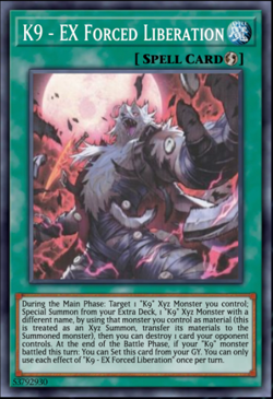 Yugioh K9 - EX Forced Liberation JUSH-EN039 1st Edition Rare NM Presale - Image 1